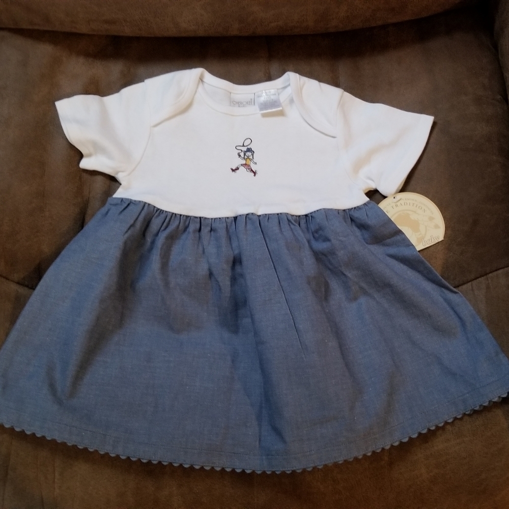 Adorable Cowgirl dress. Size 6-9 months. New&Tags